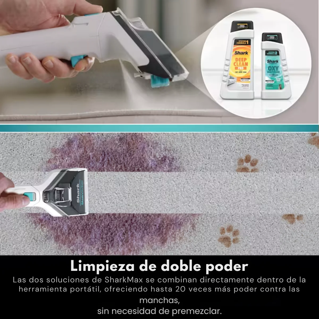 SharkClean Elimina Manchas al Instante