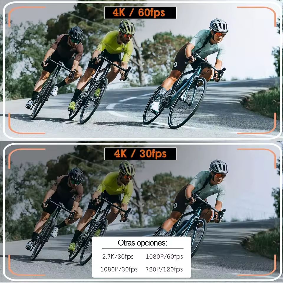 Cámara Corporal 4K K1 con Micrófono Externo y Giro 270°.